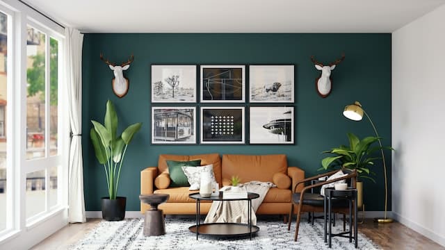 Bring the serenity of nature inside with a beautiful green interior paint job in your apartment, expertly applied by our team of professional painters. georgiapainterspro